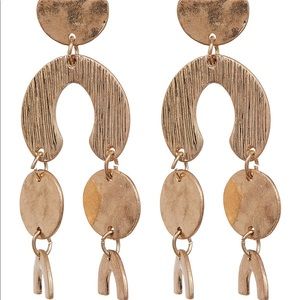 Shashi Emily Hammered Drop Earrings